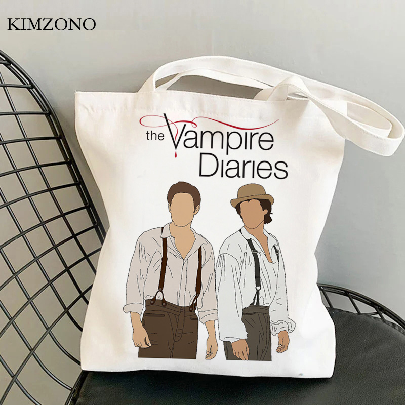 Women Bags Jute - de Vampire Diaries boodschappentas kruidenier shopper