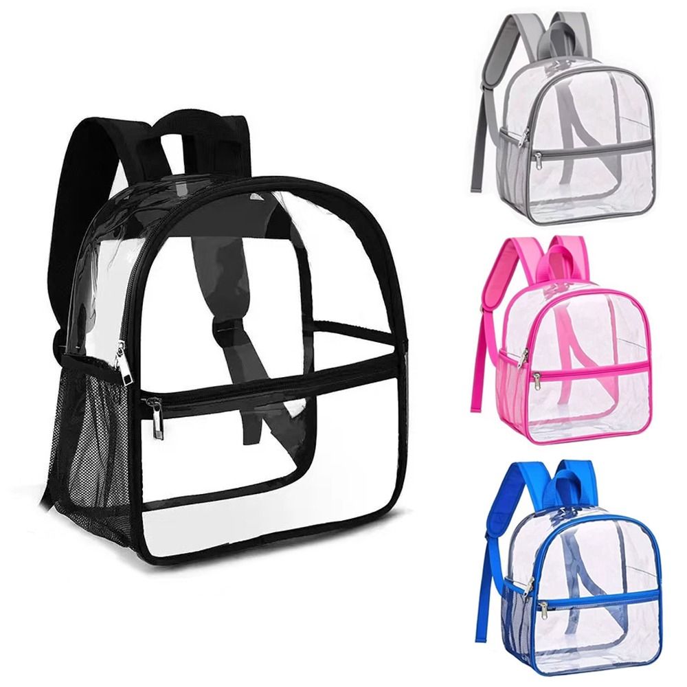 Jelly Bag Clear Pvc - Eenvoudige kleine transparante PVC-rugzak, doorzichtige opbergrugzak,