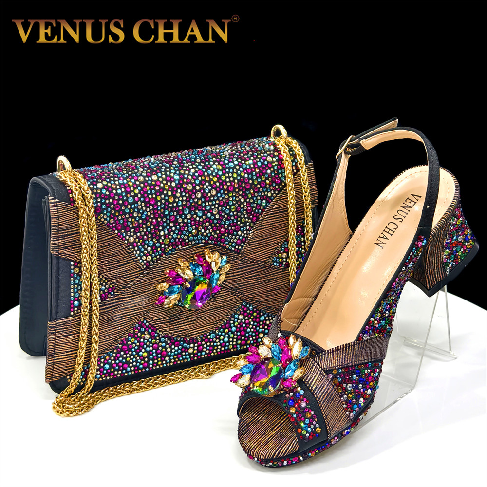 Women Bags On Sale - Luxe Italiaanse feestschoenen en handtassenset voor