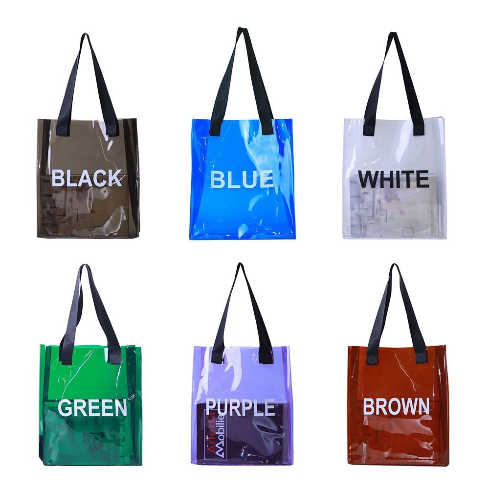 Jelly Bag Clear Pvc - Transparante draagtas Draagbare PVC Jelly Waterdichte
