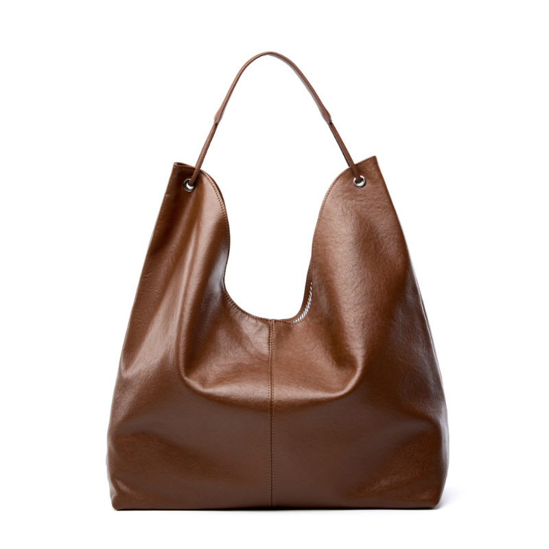 Hobo Bag Slouchy - Luxe lederen handtassen Grote slouchy hobo-schoudertassen