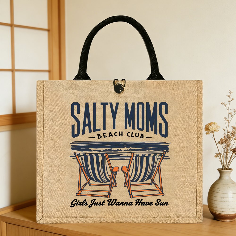 Women Bags Jute - 1-delige jute draagtas voor dames, handtas
