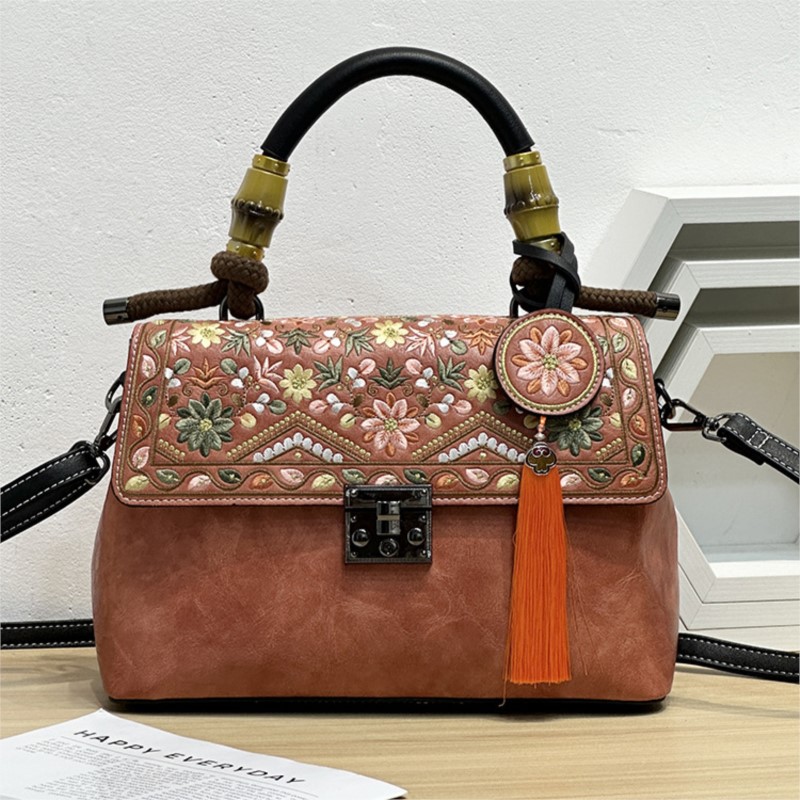 Women Bags Jw Pei - Johnature Borduren Cheongsam Vrouwen Lederen Tas