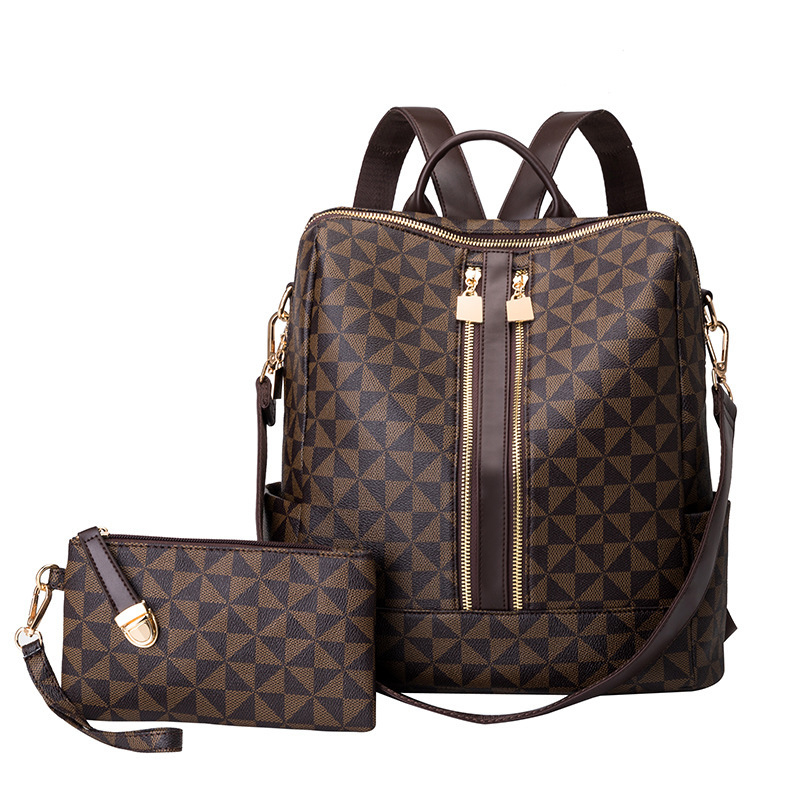 Mini Backpack Women - 2-delige rugzak- en handtassenset, voor dames,