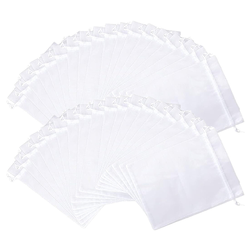 Mesh Net Bag - 50 stuks fruitbeschermingszakken mesh netten met