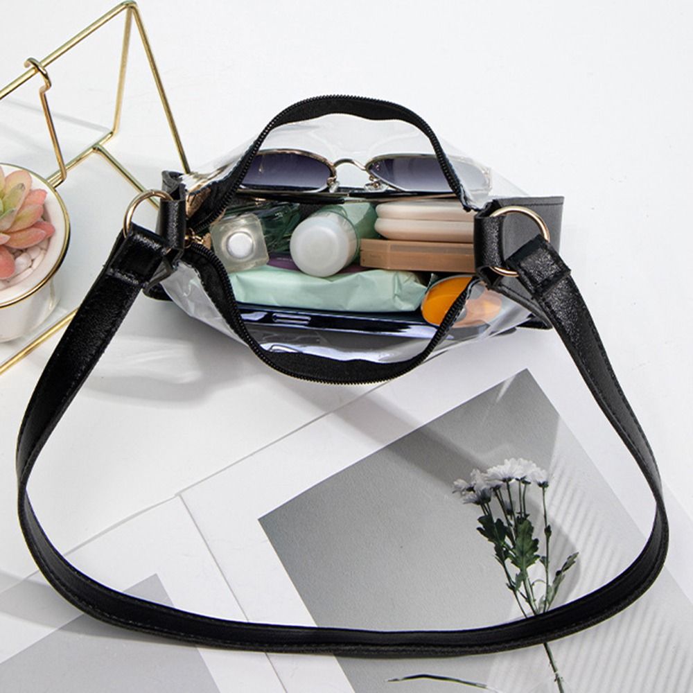 Jelly Bag Clear Pvc - Waterdichte crossbodytas Draagbare PVC-tas met grote
