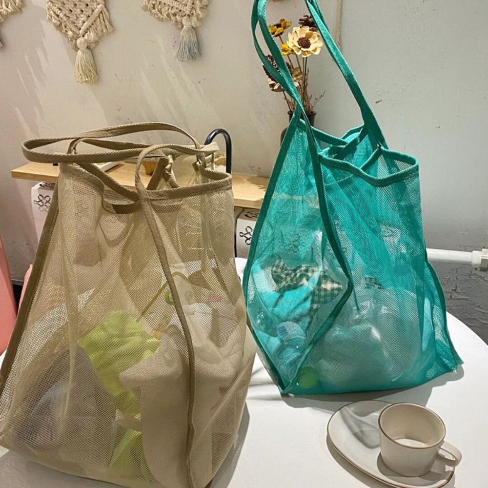 Mesh-schoudertas Transparant L - Women Bags Daily Use recensie en prijs