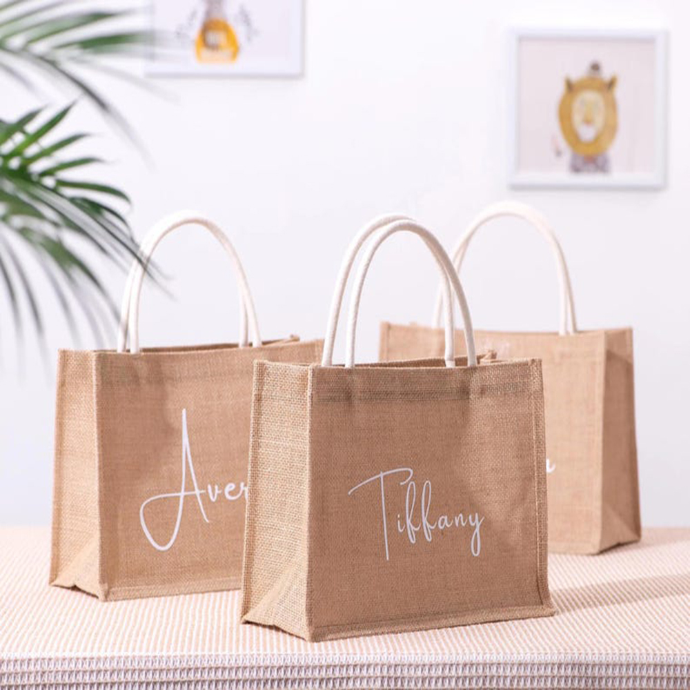 Aangepaste naam strandtas eleg - Women Bags Jute recensie en prijs
