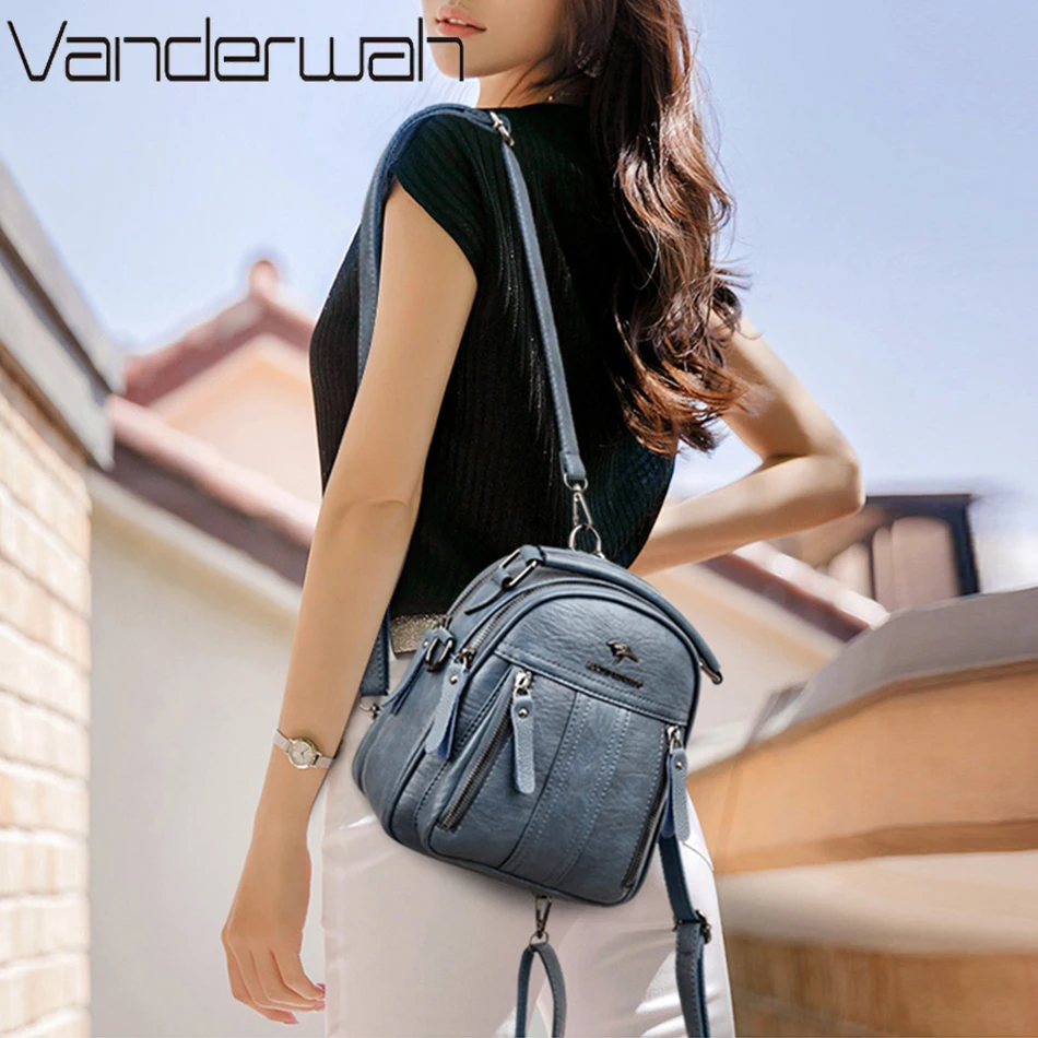 4-in-1 leren rugzakken Multifu - Mini Backpack Women recensie en prijs