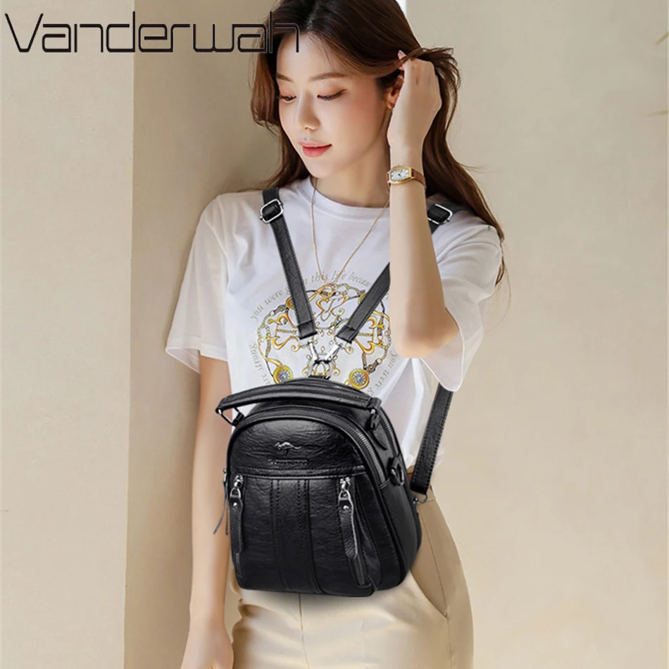 4-in-1 leren rugzakken Multifu - Mini Backpack Women recensie en prijs