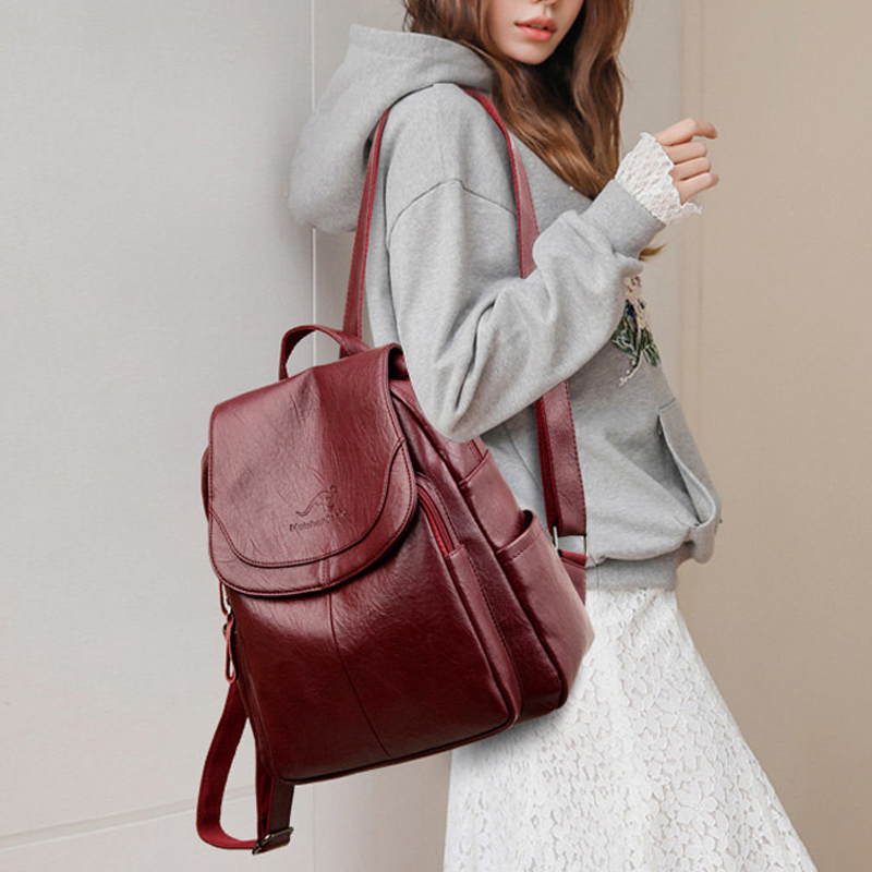 9-kleuren dames zacht lederen  - Mini Backpack Women recensie en prijs