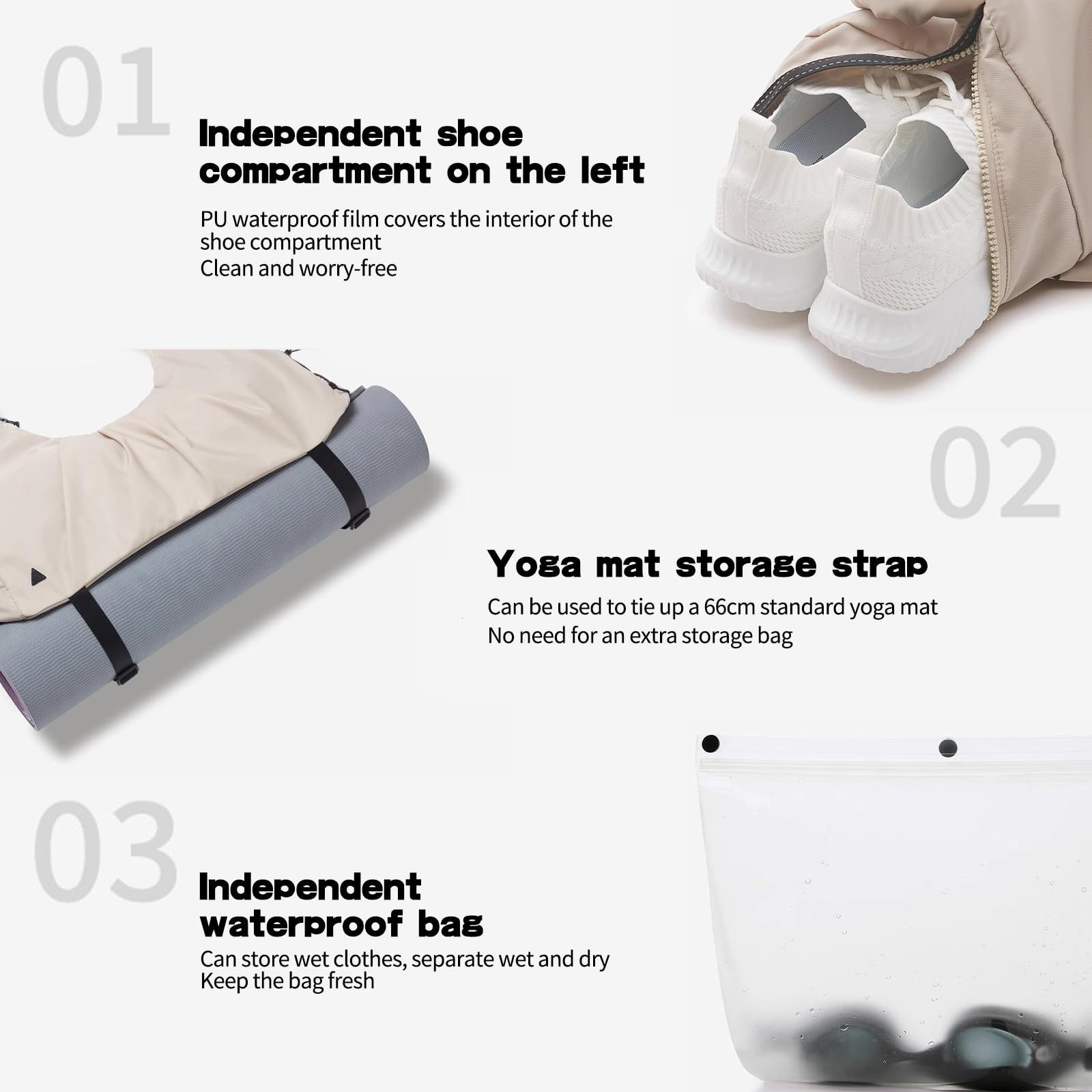 Dames nylon draagtassen Effen  - Women X Bags recensie en prijs
