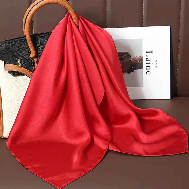 Luxe Effen Kleur Zijden Vierka - Women Bags Office recensie en prijs