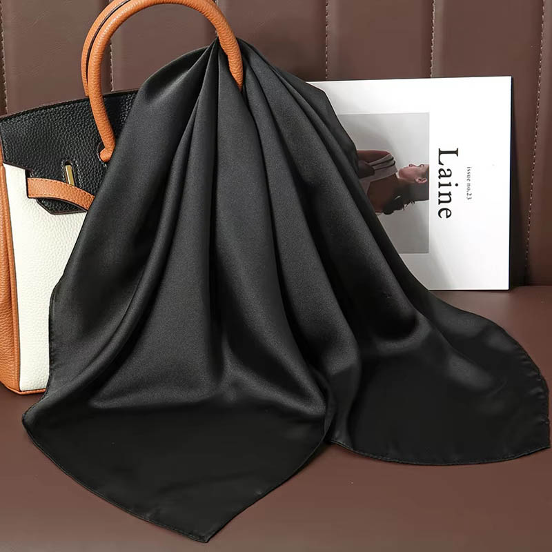 Luxe Effen Kleur Zijden Vierka - Women Bags Office recensie en prijs