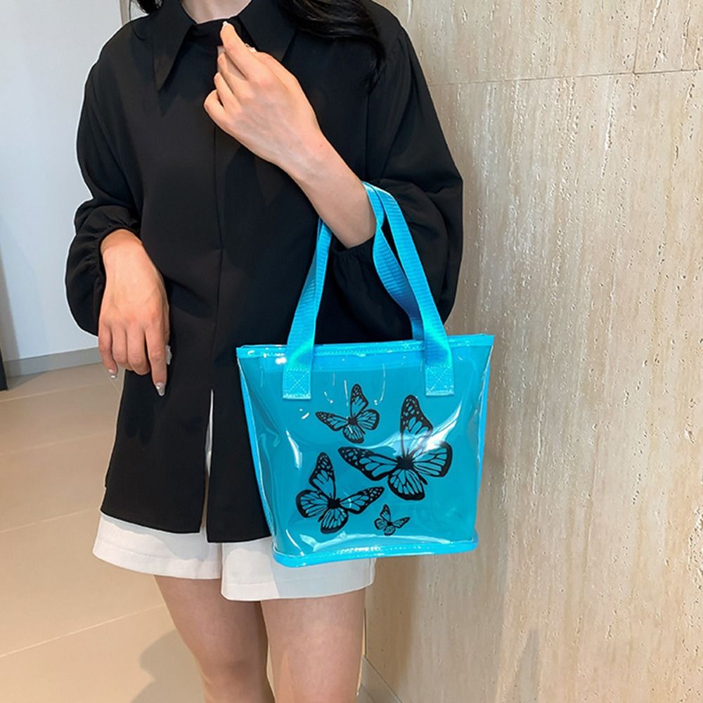 Doorzichtige draagtas met vlin - Jelly Bag Clear Pvc recensie en prijs