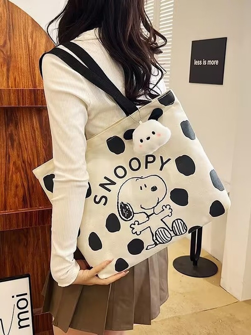 Cartoon Snoopy canvas schouder - Women Bags Daily Use recensie en prijs