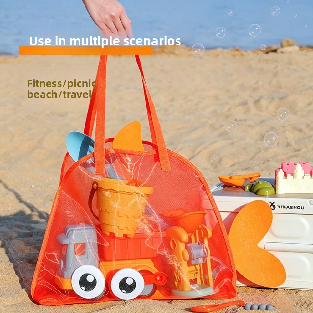 Strandtassen van mesh voor kin - Mesh Net Bag recensie en prijs