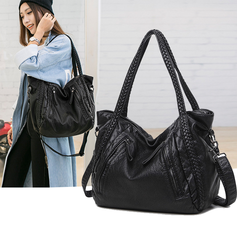 SHELKSBAG Zwart Zacht Lederen  - Hobo Bag Slouchy recensie en prijs