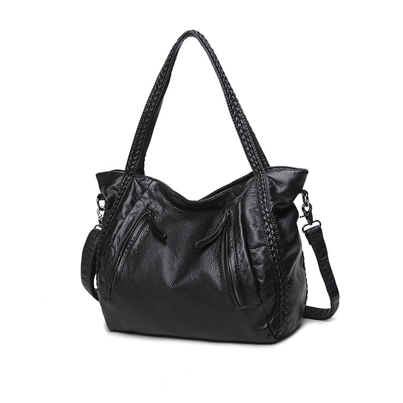 SHELKSBAG Zwart Zacht Lederen  - Hobo Bag Slouchy recensie en prijs