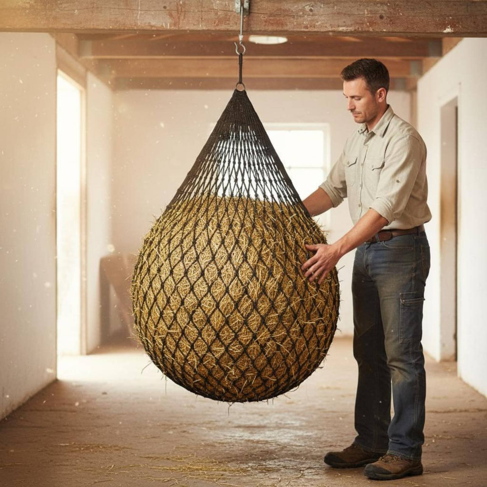 Grote hooizaakzak, eenvoudig t - Mesh Net Bag recensie en prijs