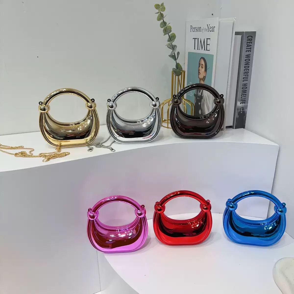 Mini gouden avondtasje portemo - Women Bags On Sale recensie en prijs
