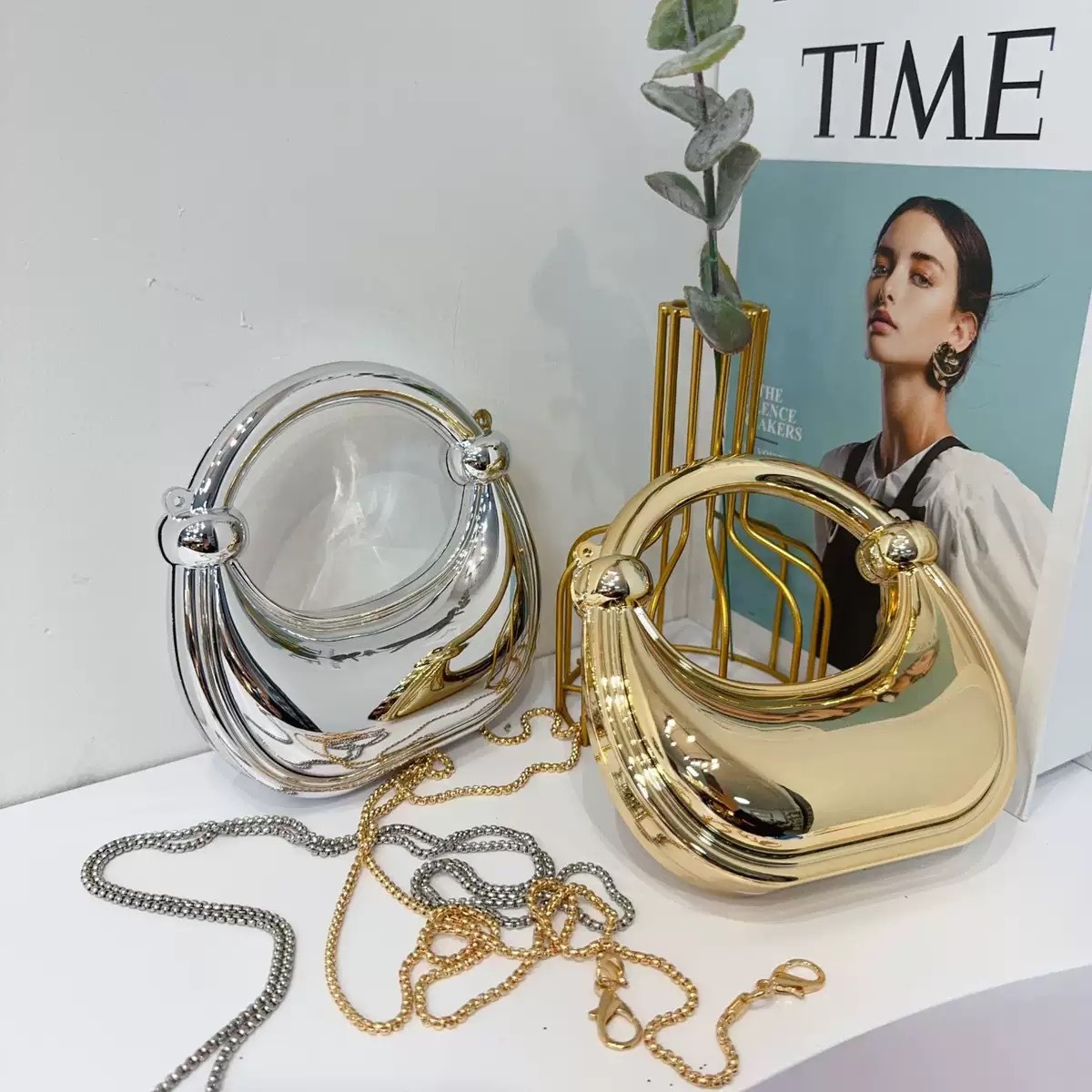 Mini gouden avondtasje portemo - Women Bags On Sale recensie en prijs