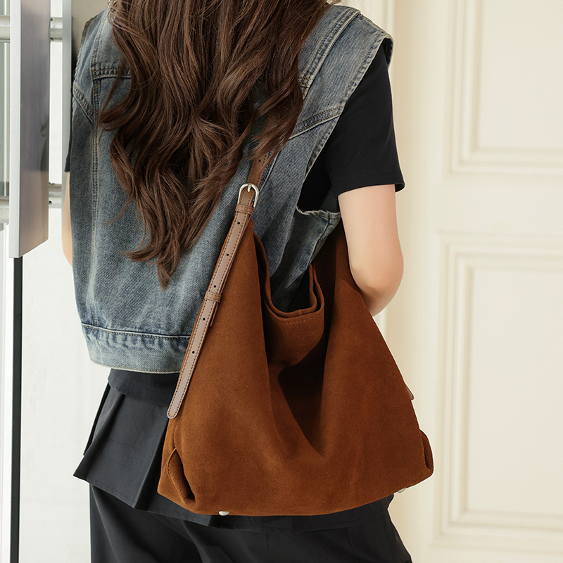 Dames Echt Suède Koeienhuid Le - Hobo Bag Slouchy recensie en prijs