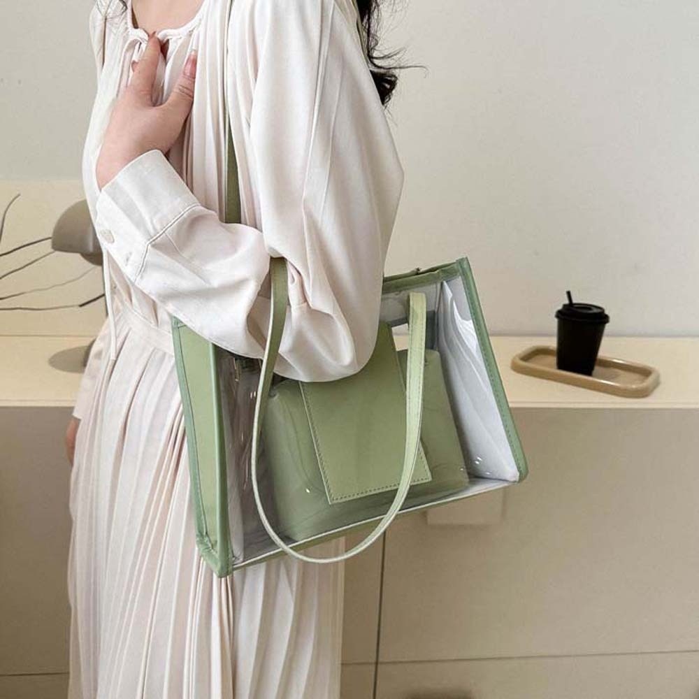 2 stks/set elegante transparan - Jelly Bag Clear Pvc recensie en prijs