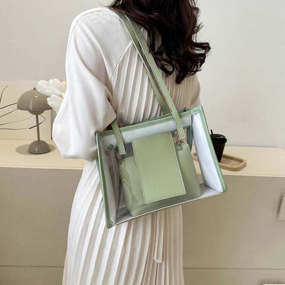 2 stks/set elegante transparan - Jelly Bag Clear Pvc recensie en prijs