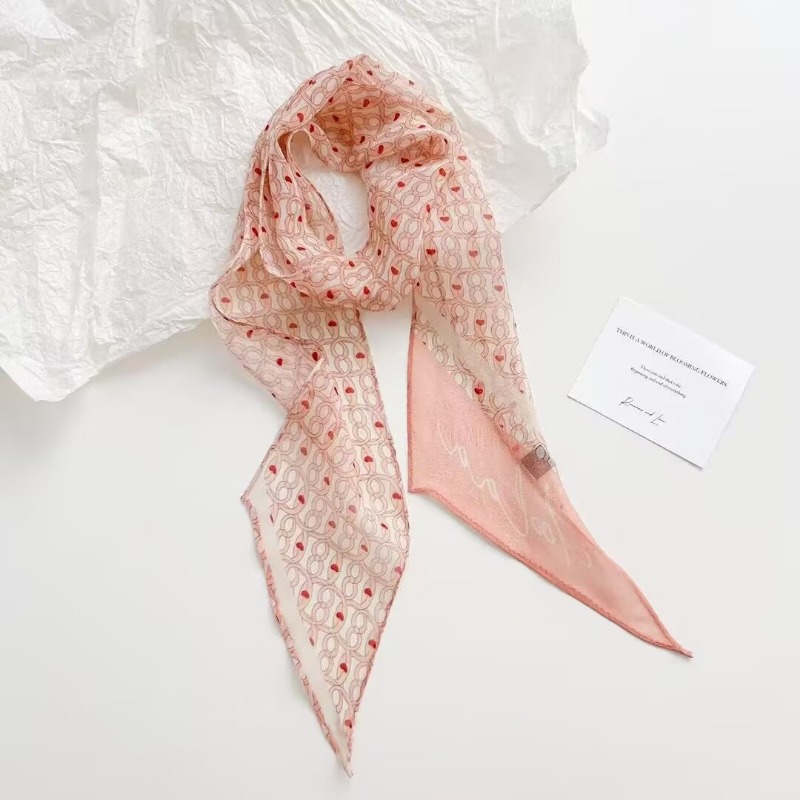 Vintage bedrukte chiffon sjaal - Women Bags Office recensie en prijs