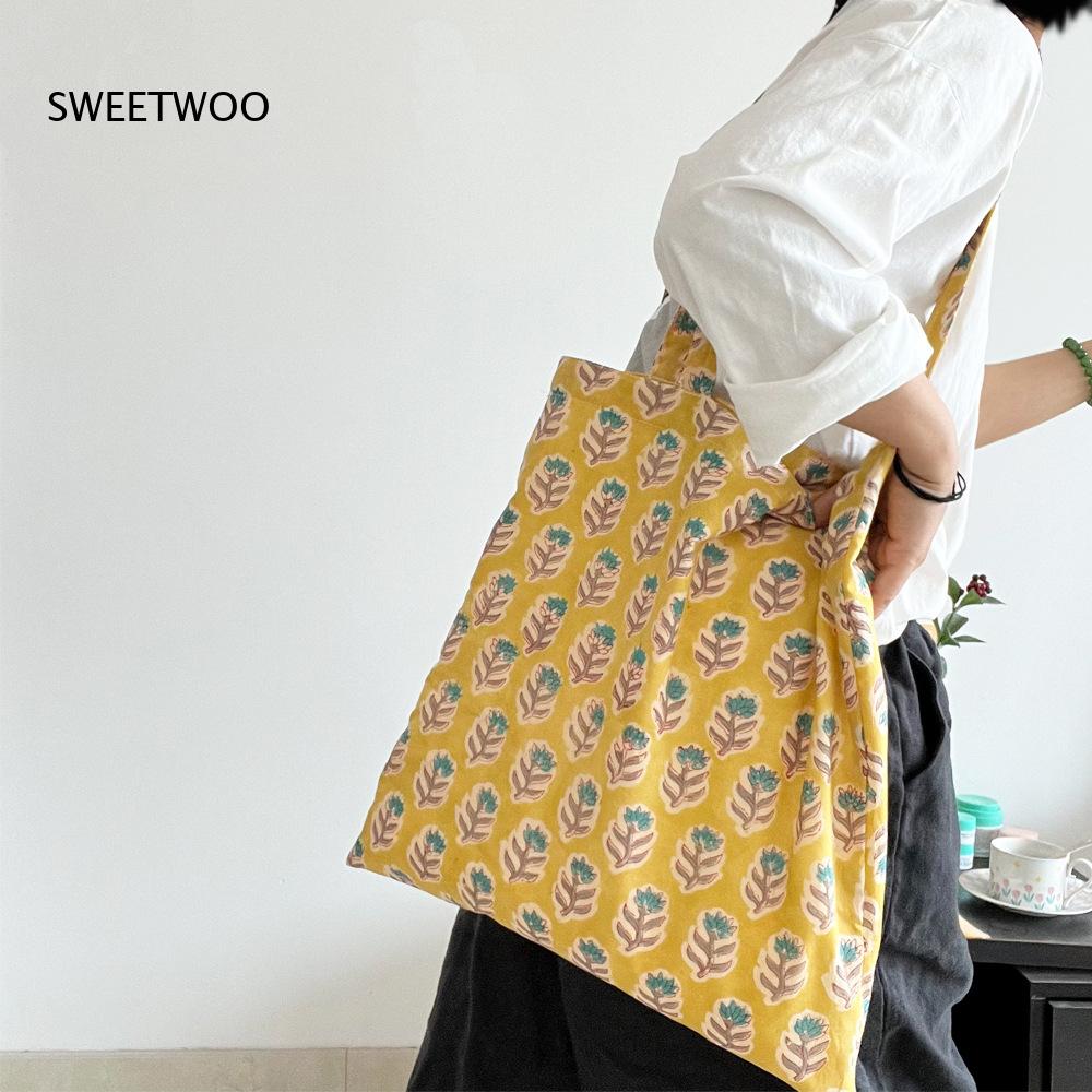 Pastorale plantenprint zachte  - Women Bags India recensie en prijs
