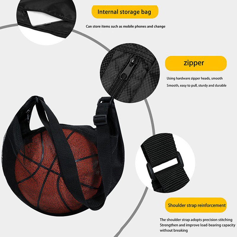 1 STKS Enkele balzak met ritsz - Mesh Net Bag recensie en prijs