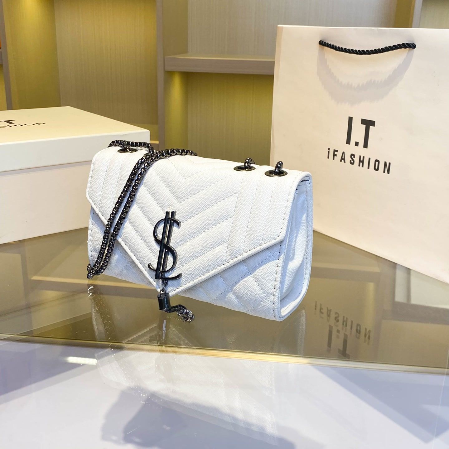 Kleine vierkante tas voor dame - Women Bags Ysl recensie en prijs