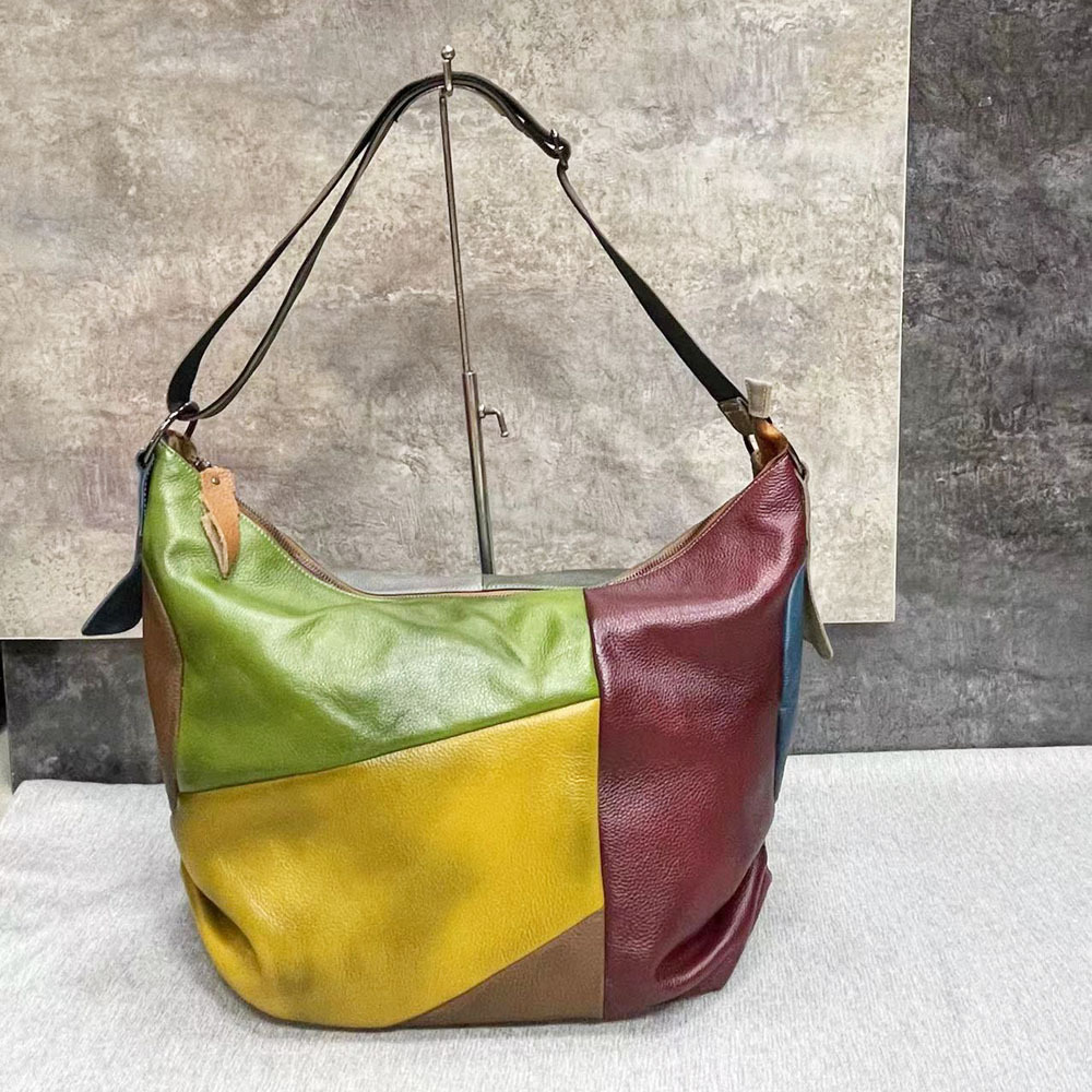 Patchwork Koeienhuid Lederen H - Hobo Bag Slouchy recensie en prijs